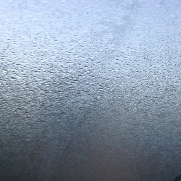 Frozen car window