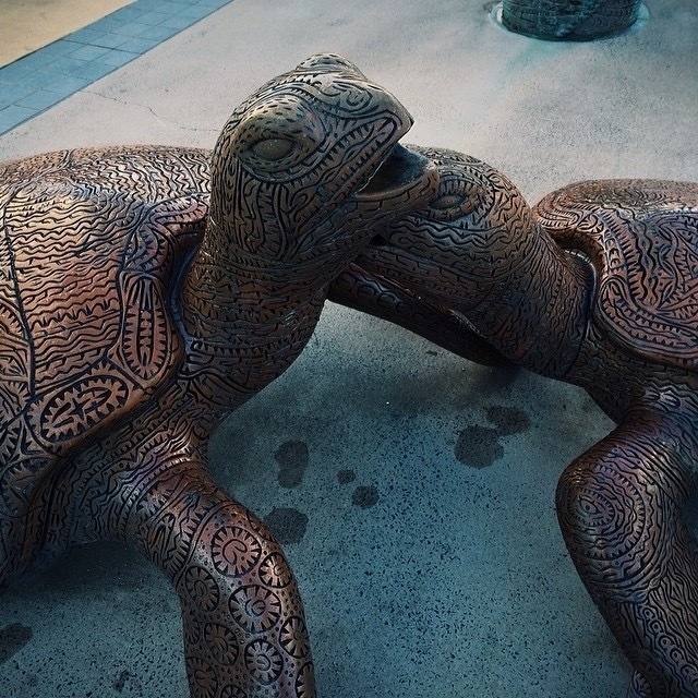 turtle sculpture