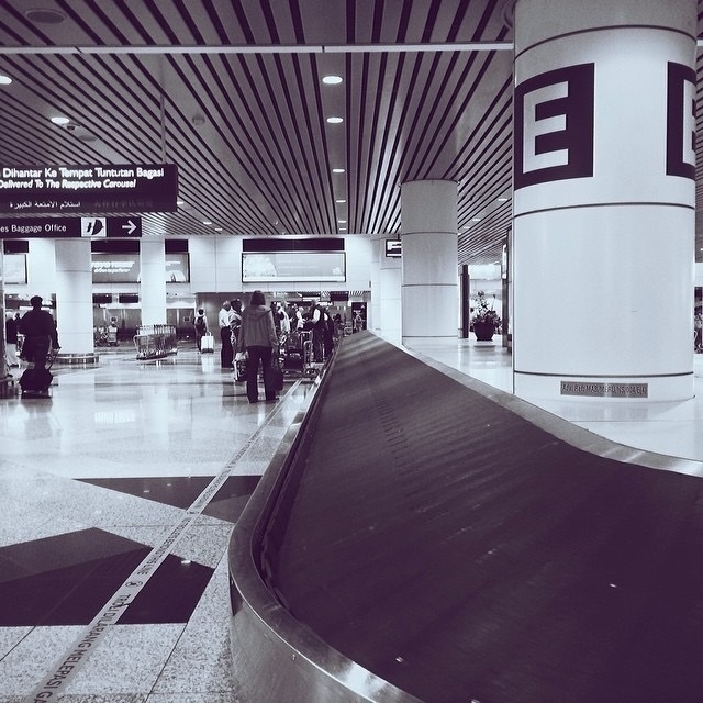 Baggage claim in Kuala Lumpur