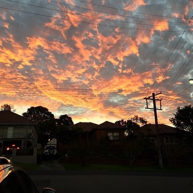 sunset clouds