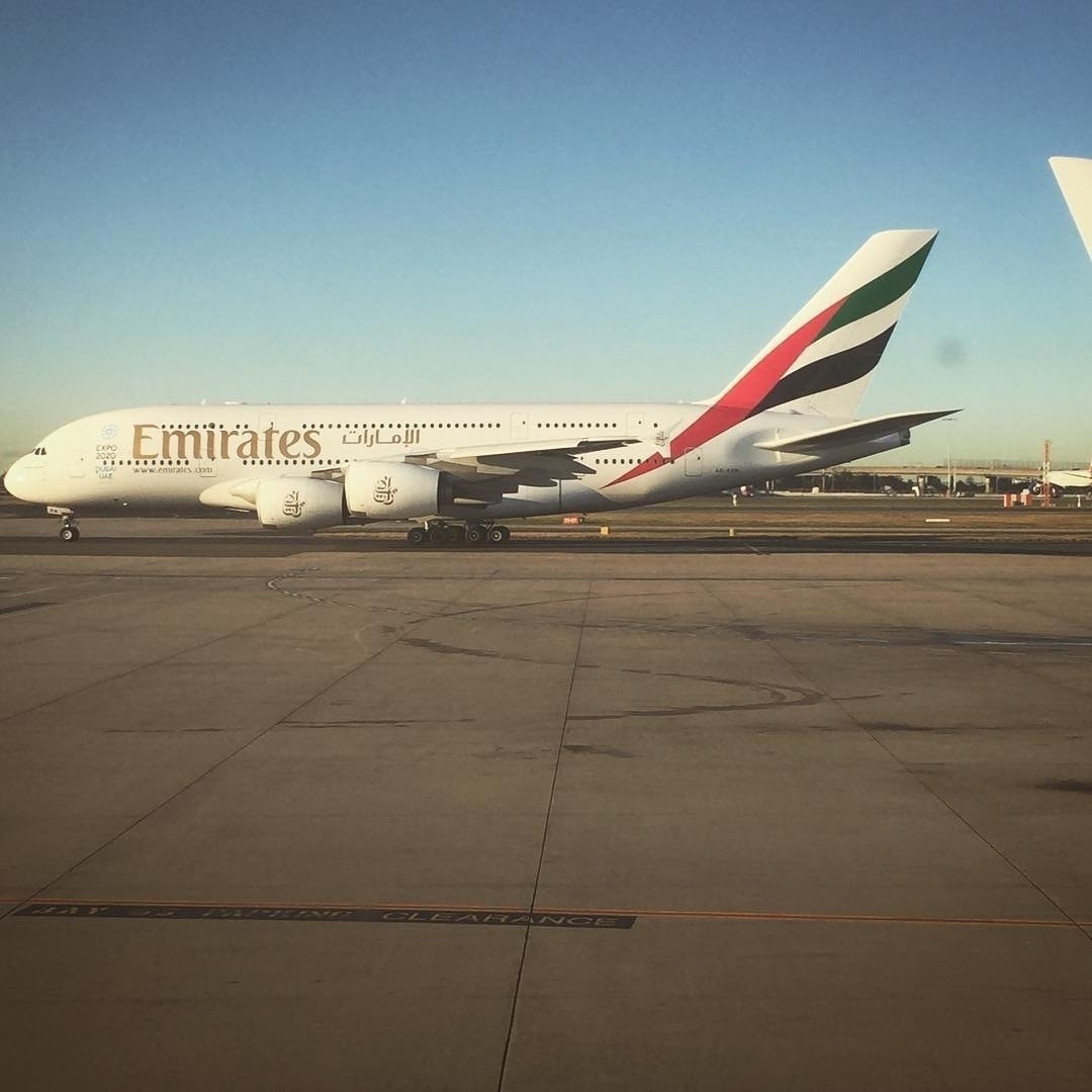 Emirates A380 at Sydney Airport