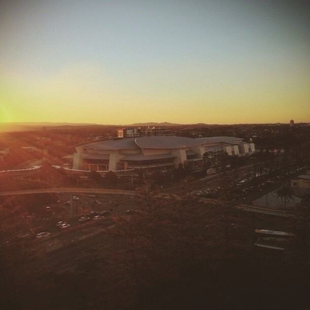 Sunset over the Gold Coast Exhibition Centre