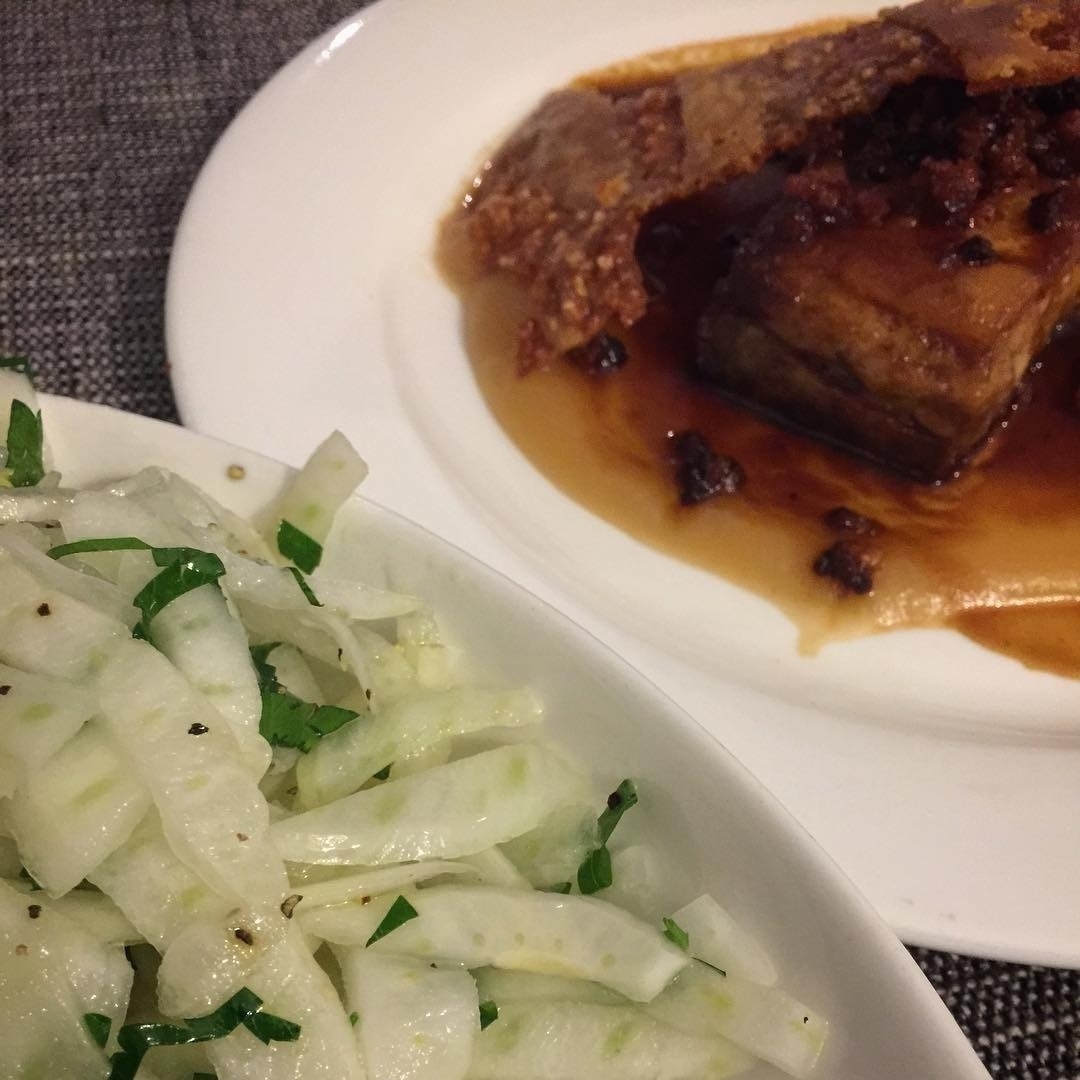 Twice Cooked Pork Belly and Fennel Salad